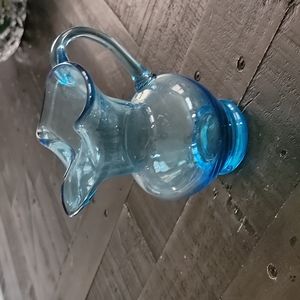 Vintage Empoli hand blown small pitcher.